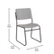 Emma and Oliver 500 lb. Capacity High Density Stacking Chair with Sled Base